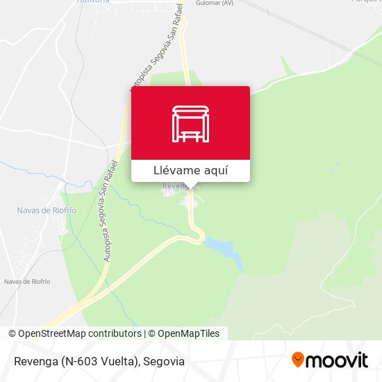 Mapa Revenga (N-603 Vuelta)