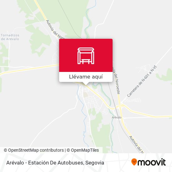 Mapa Arévalo - Estación De Autobuses