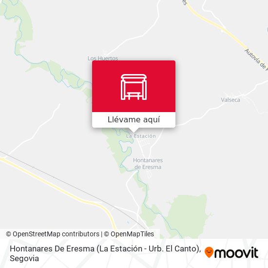 Mapa Hontanares De Eresma (La Estación - Urb. El Canto)