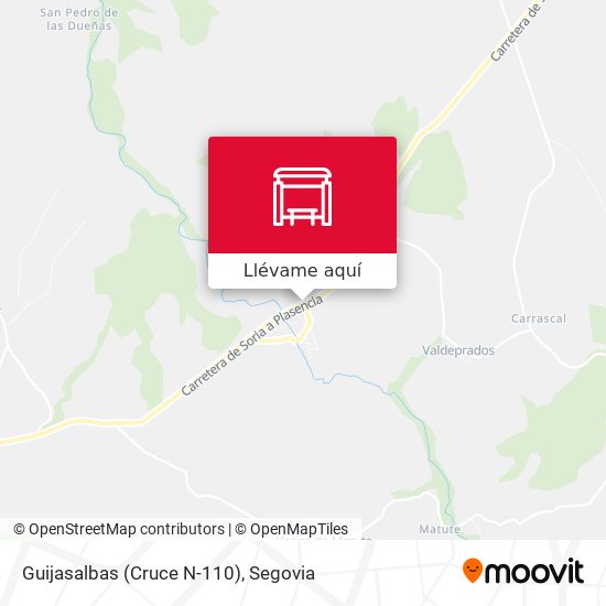 Mapa Guijasalbas (Cruce N-110)