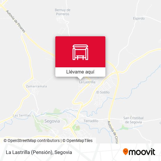 Mapa La Lastrilla (Pensión)