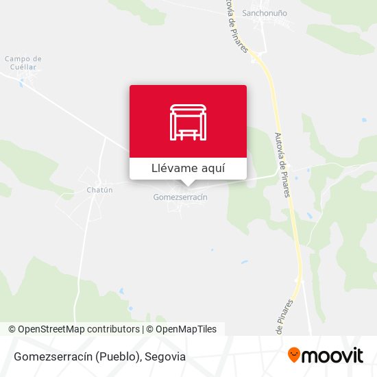 Mapa Gomezserracín (Pueblo)