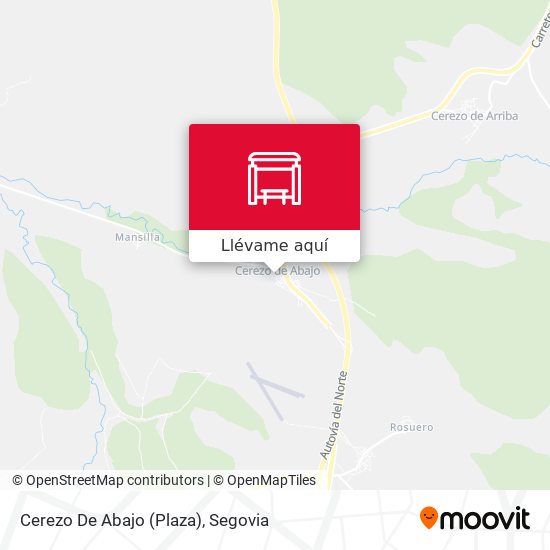 Mapa Cerezo De Abajo (Plaza)