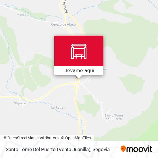 Mapa Santo Tomé Del Puerto (Venta Juanilla)