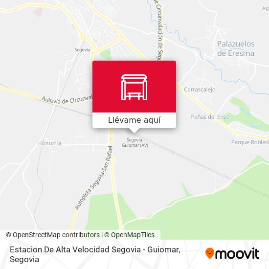 Mapa Estacion De Alta Velocidad Segovia - Guiomar