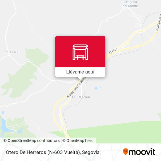 Mapa Otero De Herreros (N-603 Vuelta)
