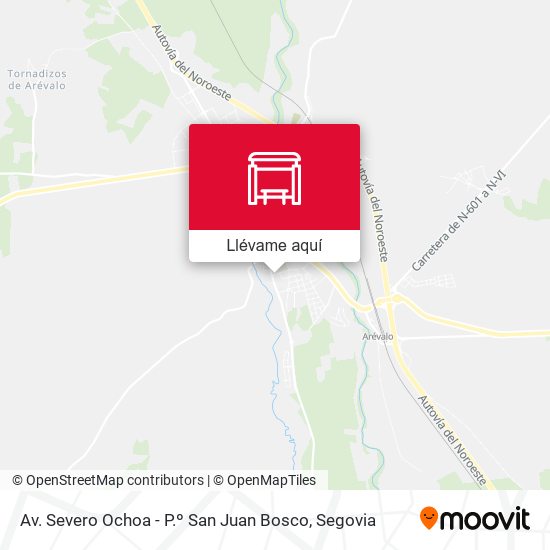 Mapa Av. Severo Ochoa - P.º San Juan Bosco