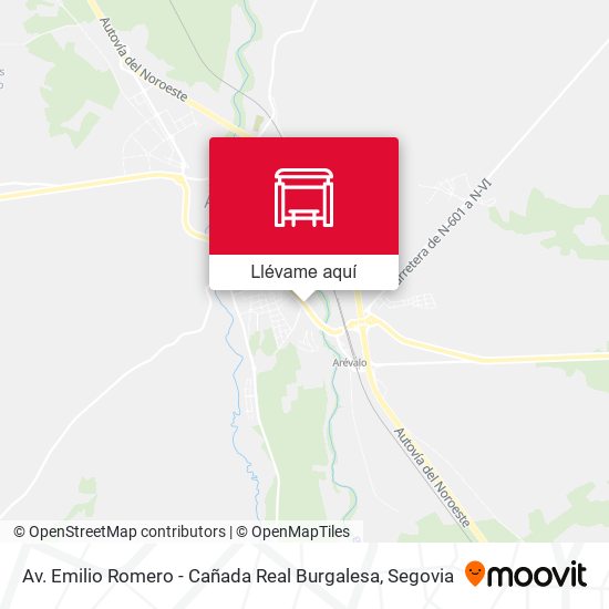 Mapa Av. Emilio Romero - Cañada Real Burgalesa