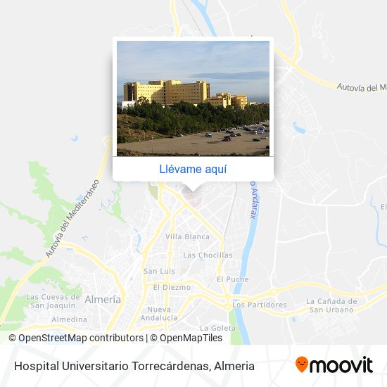 Mapa Hospital Universitario Torrecárdenas