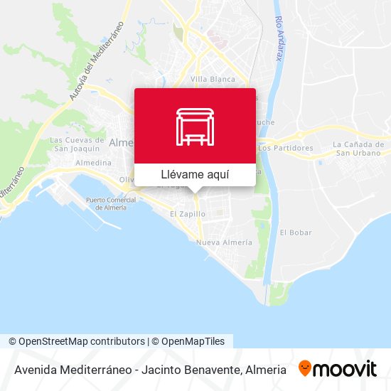 Mapa Avenida Mediterráneo - Jacinto Benavente