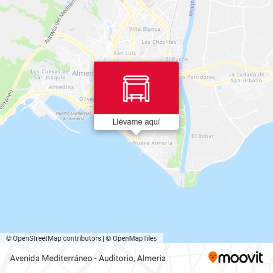 Mapa Avenida Mediterráneo - Auditorio