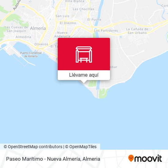 Mapa Paseo Marítimo - Nueva Almería