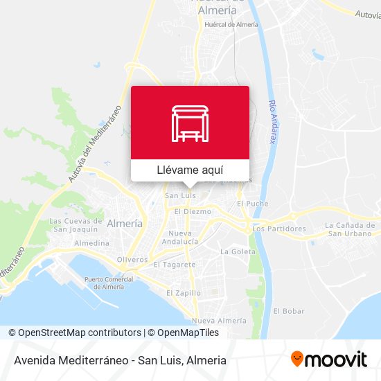 Mapa Avenida Mediterráneo - San Luis