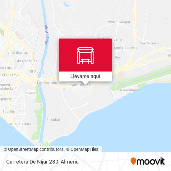 Mapa Carretera De Níjar 280