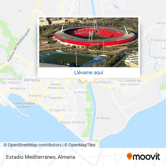 Mapa Estadio Mediterráneo