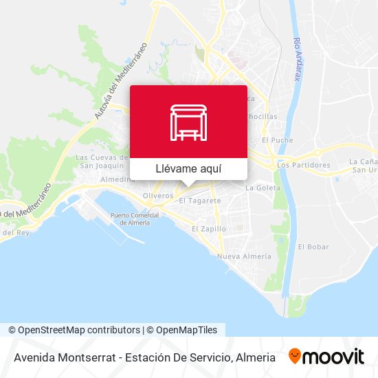 Mapa Avenida Montserrat - Estación De Servicio