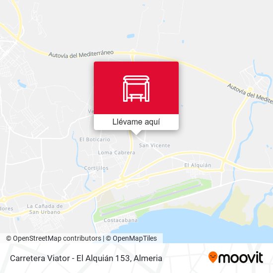 Mapa Carretera Viator - El Alquián 153