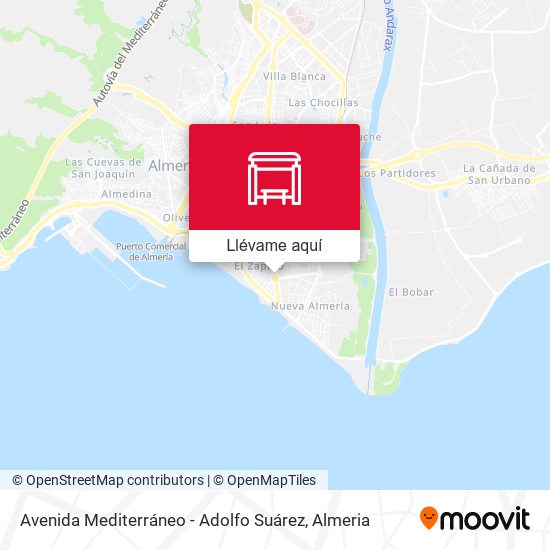 Mapa Avenida Mediterráneo - Adolfo Suárez
