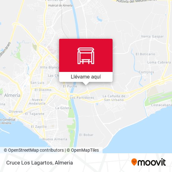 Mapa Cruce Los Lagartos