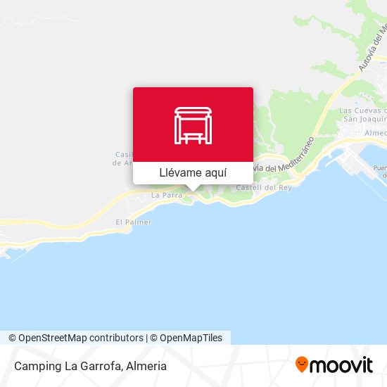 Mapa Camping La Garrofa