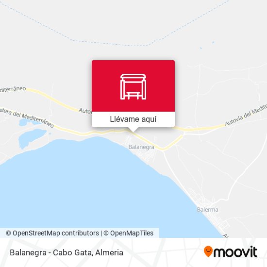 Mapa Balanegra - Cabo Gata