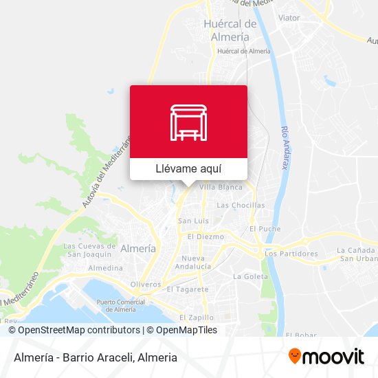 Mapa Almería - Barrio Araceli
