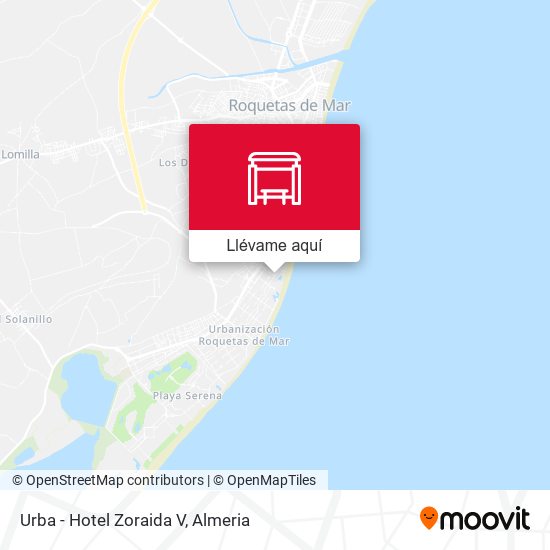 Mapa Urba - Hotel Zoraida V