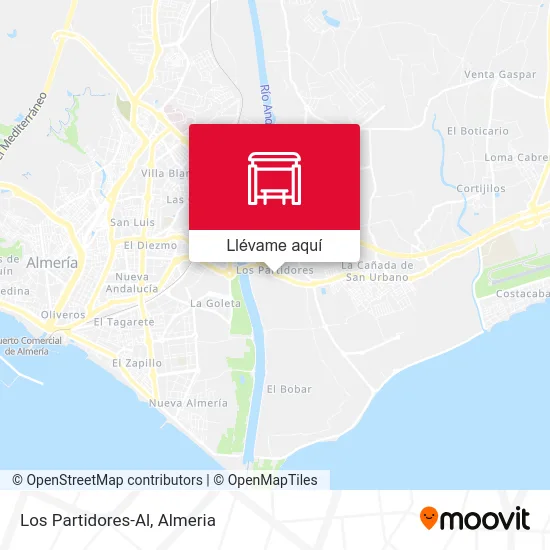 Mapa Los Partidores-Al