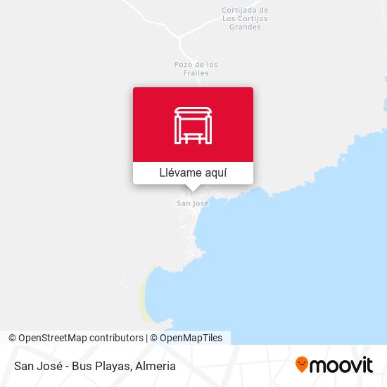 Mapa San José - Bus Playas