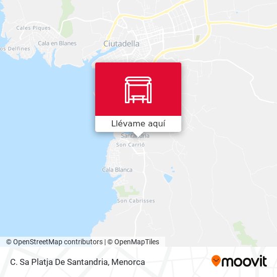 Mapa C. Sa Platja De Santandria
