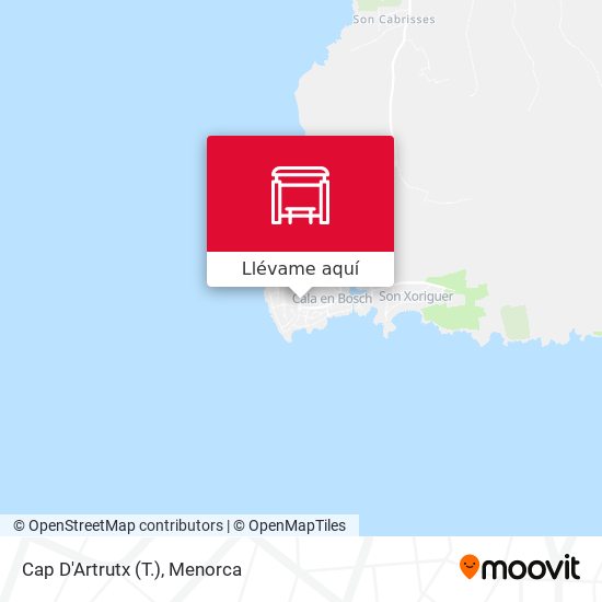 Mapa Cap D'Artrutx (T.)
