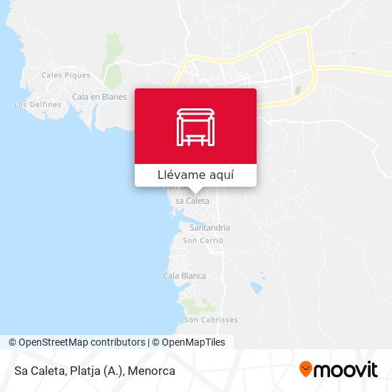 Mapa Sa Caleta, Platja (A.)