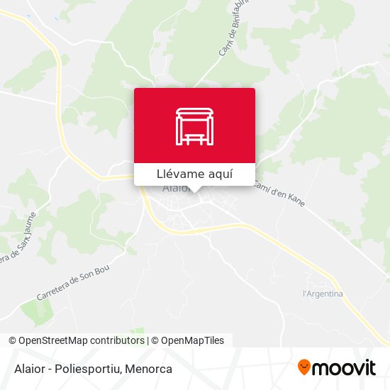 Mapa Alaior - Poliesportiu