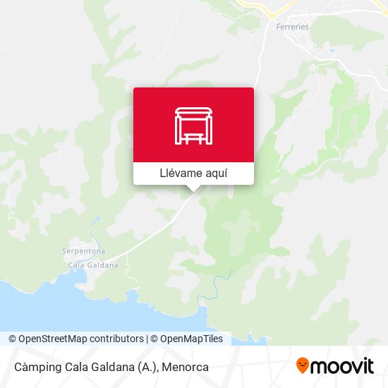 Mapa Càmping Cala Galdana (A.)