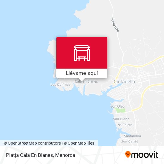 Mapa Platja Cala En Blanes