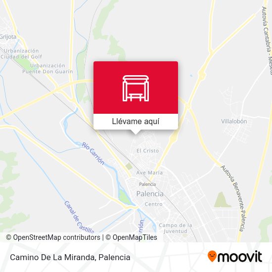 Mapa Camino De La Miranda