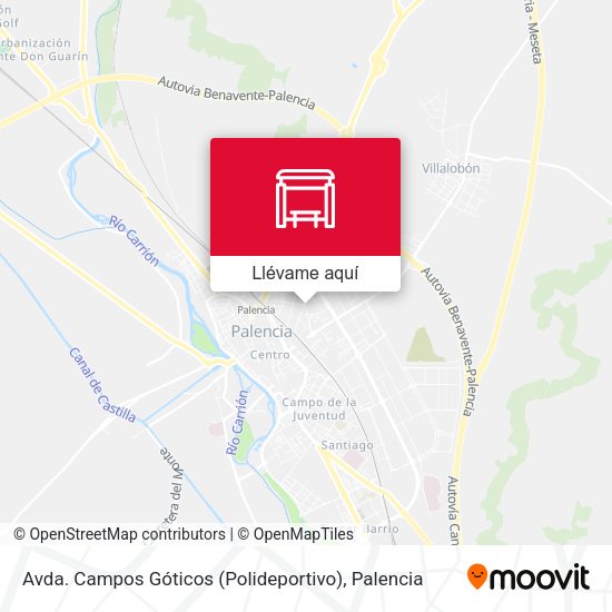 Mapa Avda. Campos Góticos (Polideportivo)