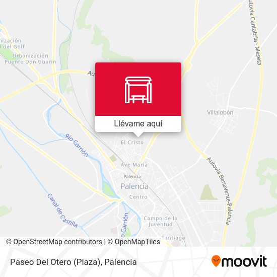 Mapa Paseo Del Otero (Plaza)