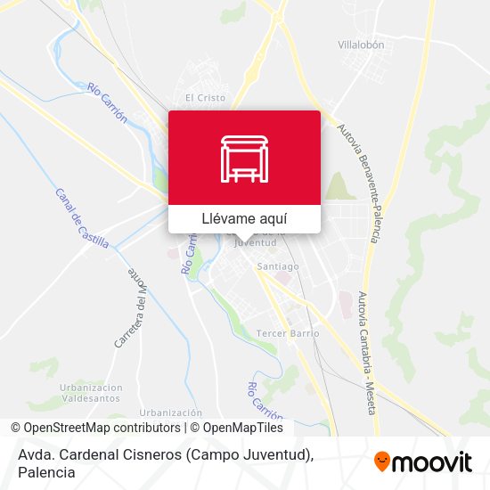 Mapa Avda. Cardenal Cisneros (Campo Juventud)