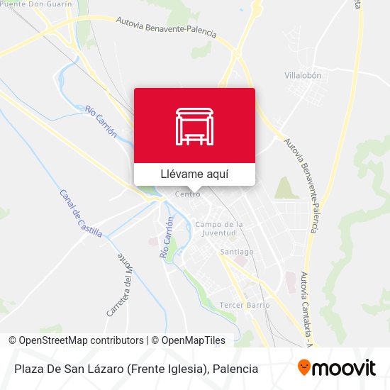 Mapa Plaza De San Lázaro (Frente Iglesia)