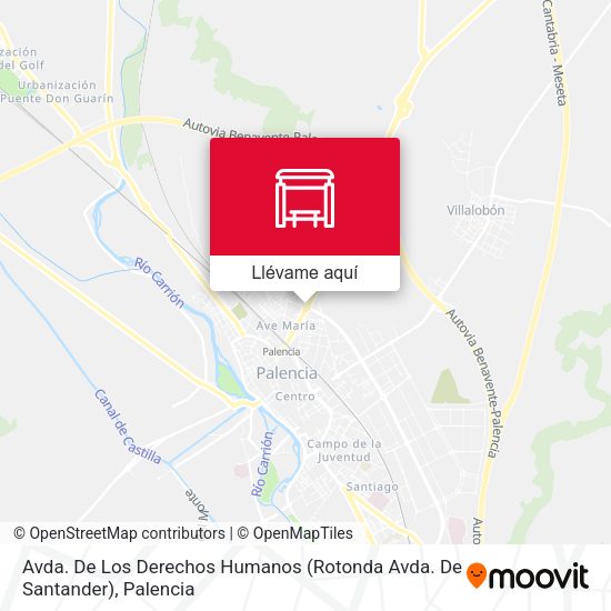 Mapa Avda. De Los Derechos Humanos (Rotonda Avda. De Santander)
