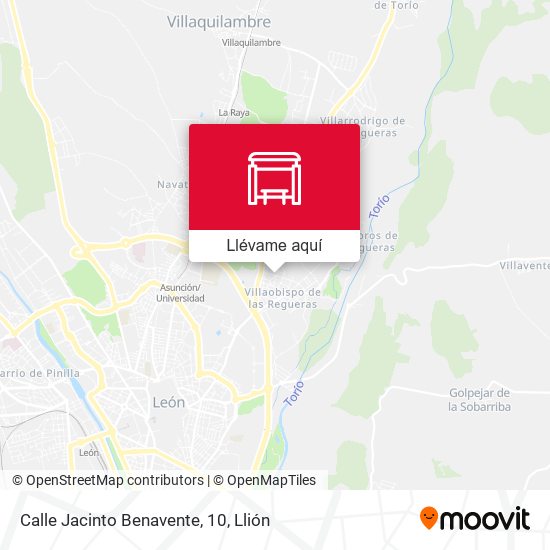 Mapa Calle Jacinto Benavente, 10