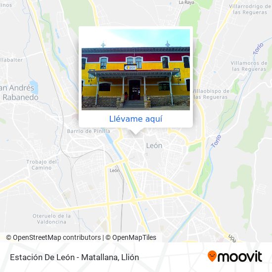 Mapa Estación De León - Matallana