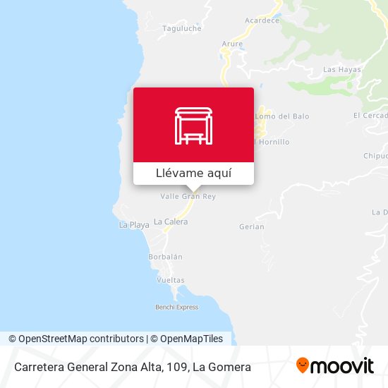 Mapa Carretera General Zona Alta, 109