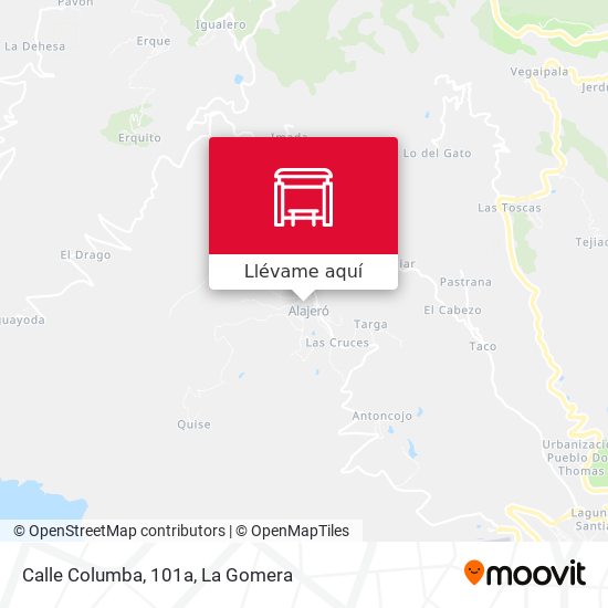 Mapa Calle Columba, 101a