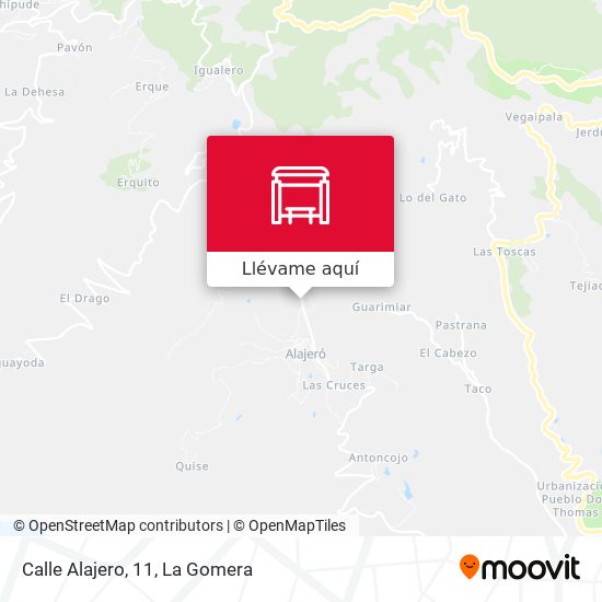 Mapa Calle Alajero, 11