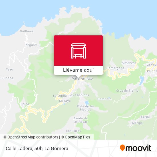 Mapa Calle Ladera, 50h