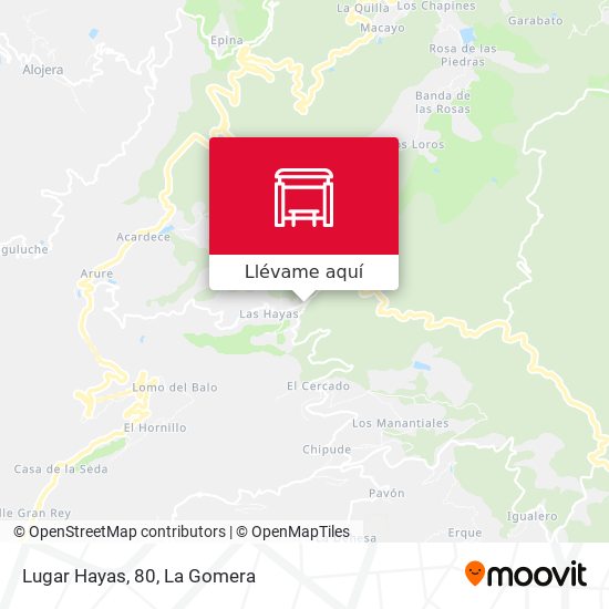 Mapa Lugar Hayas, 80
