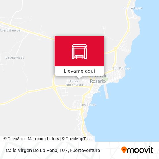 Mapa Calle Virgen De La Peña, 107