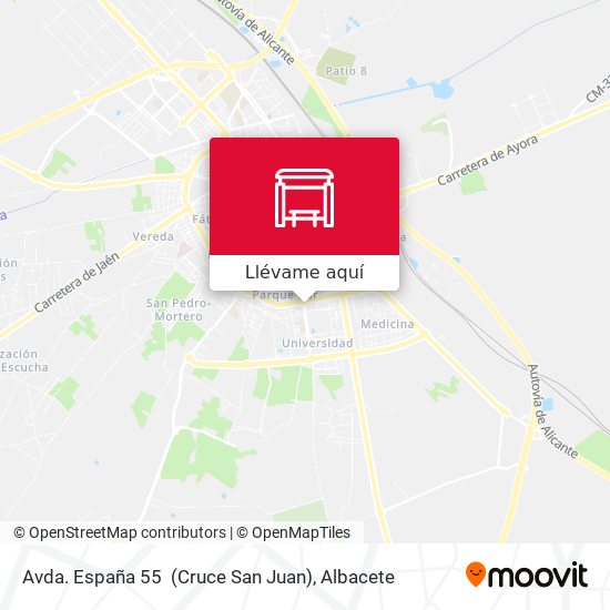 Mapa Avda. España 55  (Cruce San Juan)